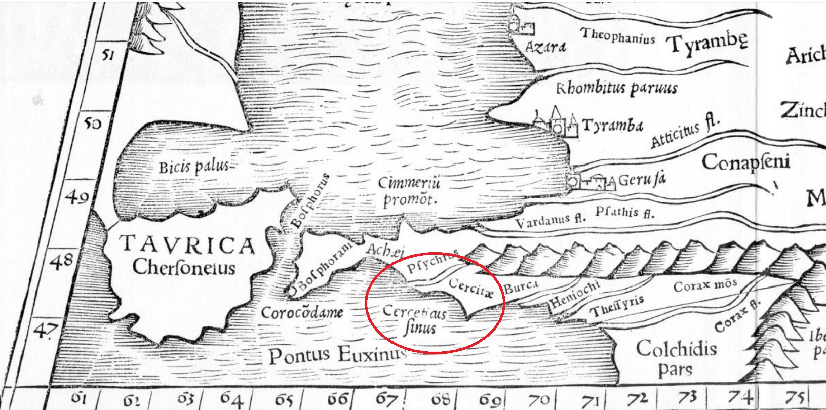 map ptolomey kerch